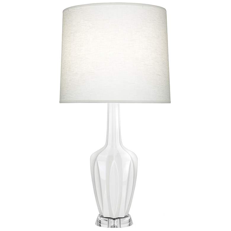 Image 1 Emma 30" High Lily And Polished Nickel Lucite Accent Lamp
