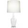 Emma 30" High Lily And Polished Nickel Lucite Accent Lamp