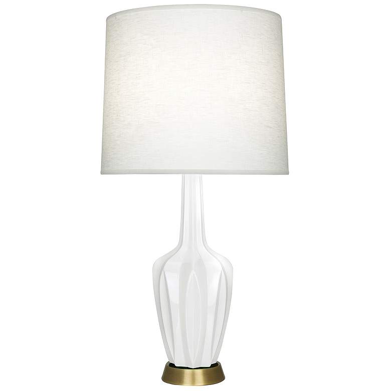 Image 1 Emma 30" High Lily And Warm Brass Accent Lamp