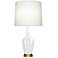 Emma 30" High Lily And Warm Brass Accent Lamp