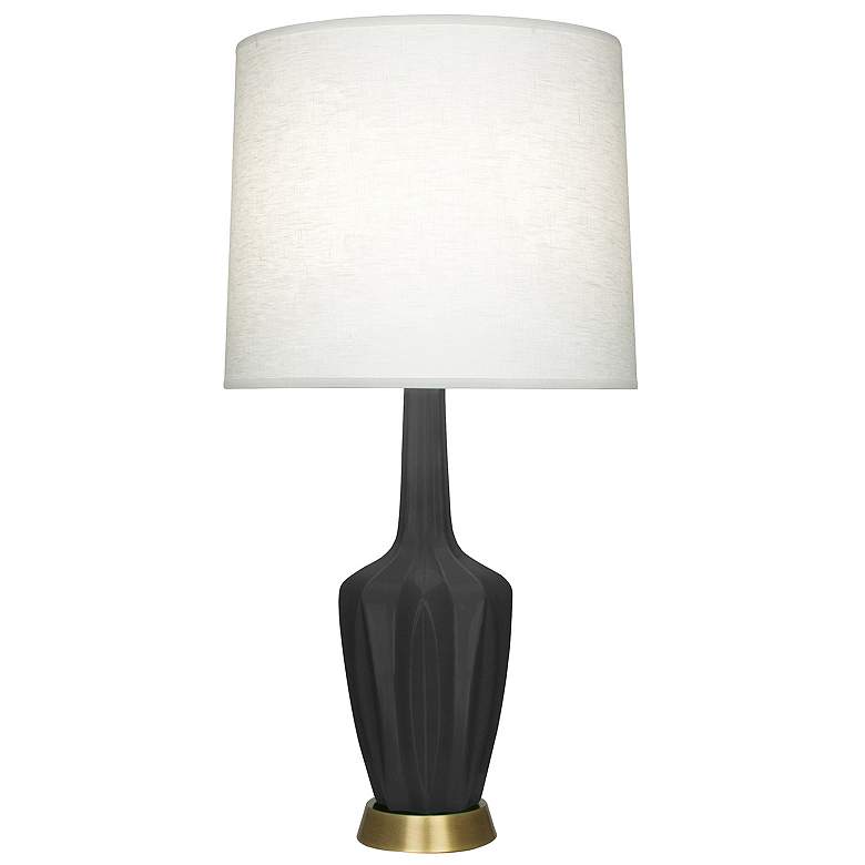 Image 1 Emma 30" High Matte Ash And Warm Brass Accent Lamp