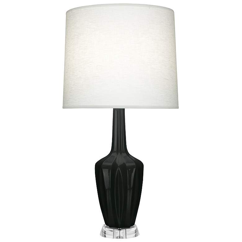 Image 1 Emma 30" High Obsidian And Polished Nickel Lucite Accent Lamp