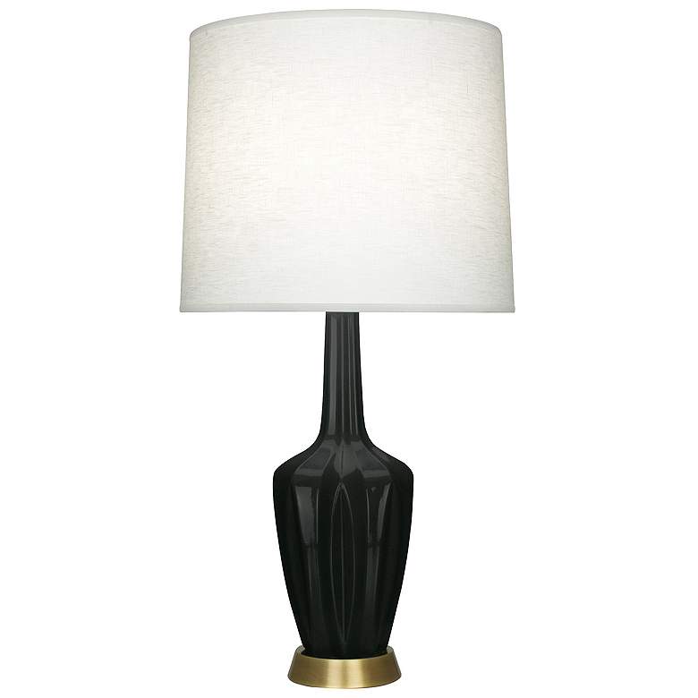 Image 1 Emma 30" High Obsidian And Warm Brass Accent Lamp