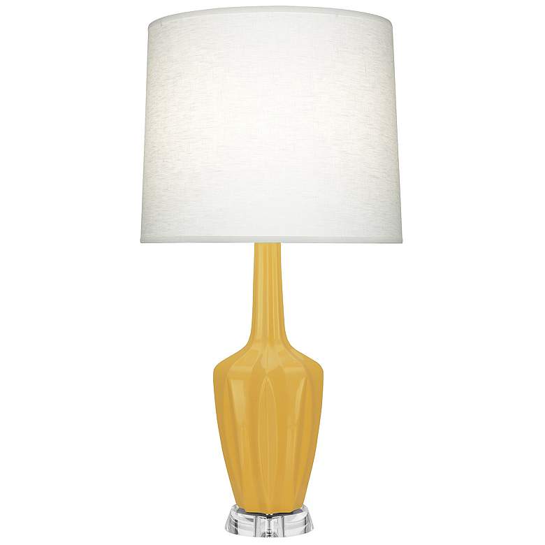 Image 1 Emma 30" High Sunset And Polished Nickel And Lucite Accent Lamp