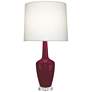 1_Emma 34.25"H Sugar Plum Glazed Polished Nickel w/ Lucite Base Table Lamp