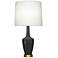 Emma 34.25" High Ash And Warm Brass Table Lamp