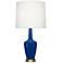 Emma 34.25" High Cobalt And Warm Brass Table Lamp