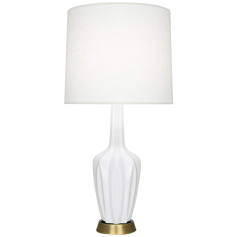 Image 1 Emma 34.25" High Daisy And Warm Brass Table Lamp
