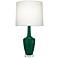 Emma 34.25" High Jungle And Polished Nickel And Lucite Table Lamp