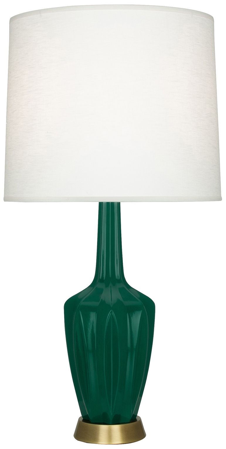 Emma 34.25" High Jungle And Warm Brass Table Lamp - Made to Order