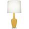 Emma 34.25" High Sunset And Polished Nickel Lucite Table Lamp