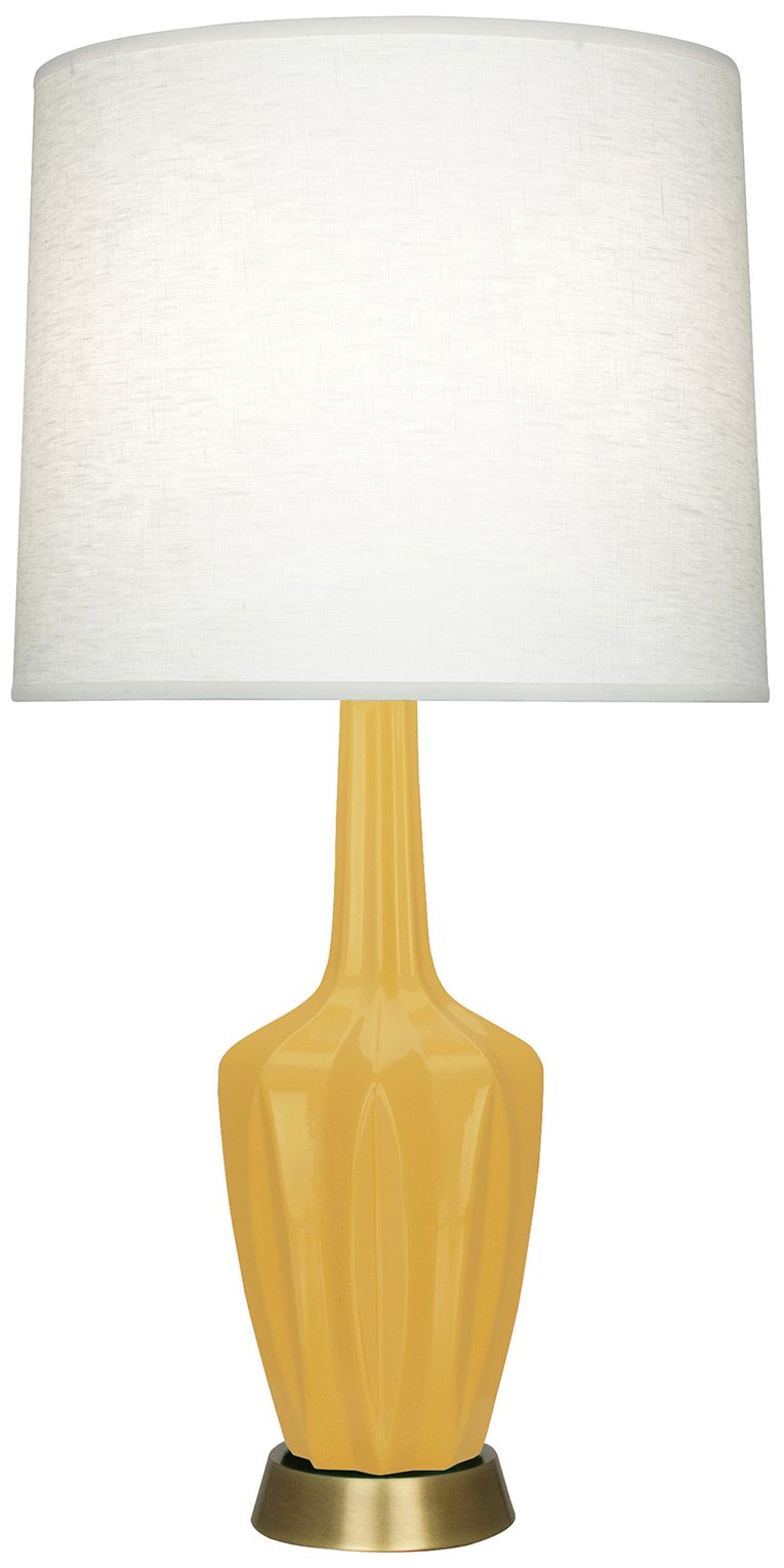 Emma 34.25" High Sunset And Warm Brass Table Lamp - Made to Order
