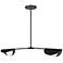 Emma 34" Wide Painted Matte Black 2-Light Pendant