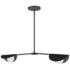 Emma 34" Wide Painted Matte Black 2-Light Pendant