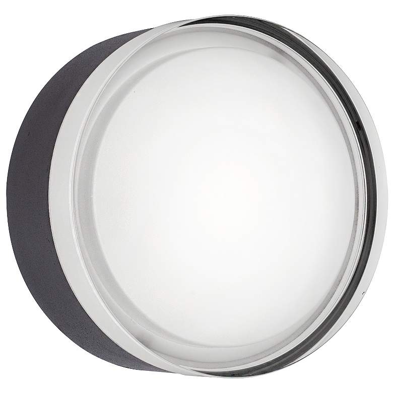 Image 1 Emma 6" Wide Black LED Ceiling Flush Mount
