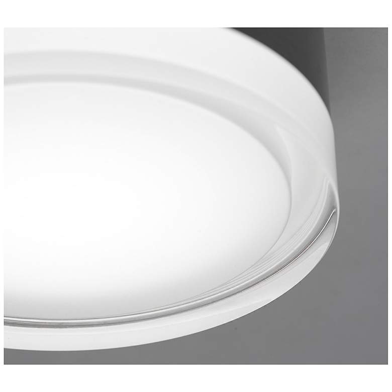 Image 3 Emma 6" Wide Black LED Ceiling Flush Mount more views