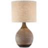 Emma Brown Ceramic Mid-Century Table Lamp With USB Dimmer