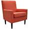 Emma Orange Fabric Lounge Chair