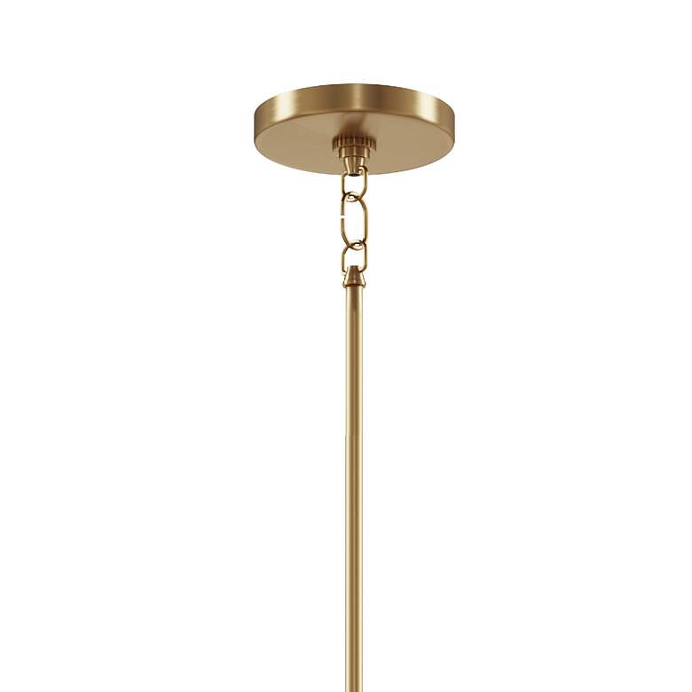 Image 4 Emmala 26 3/4" Wide Brushed Natural Brass 6-Light Chandelier more views