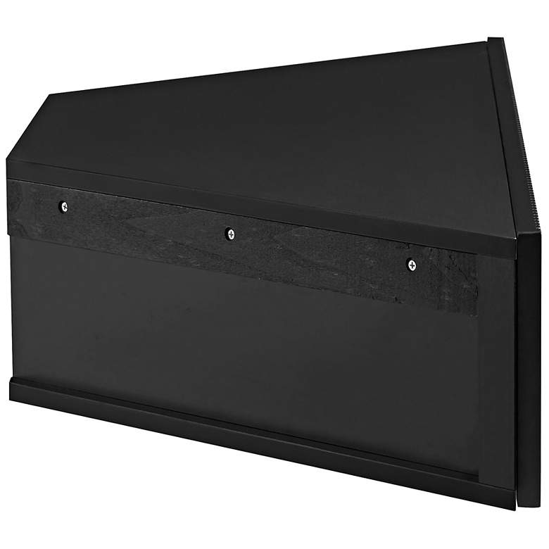 Image 6 Emmeline 46 1/2" Wide Black 3-Door Floating Corner TV Stand more views
