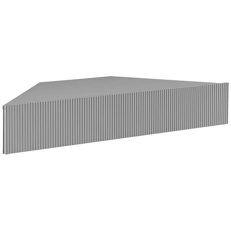 Image 1 Emmeline 46 1/2" Wide Gray 3-Door Floating Corner TV Stand