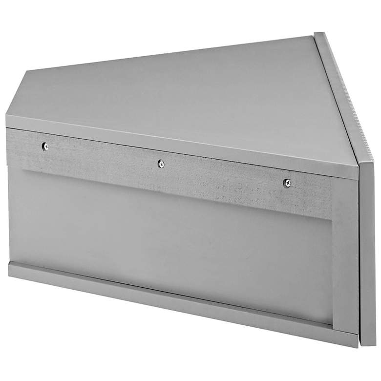 Image 5 Emmeline 46 1/2" Wide Gray 3-Door Floating Corner TV Stand more views