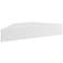 Emmeline 46 1/2" Wide White 3-Door Floating Corner TV Stand