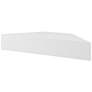 4_Emmeline 46 1/2" Wide White 3-Door Floating Corner TV Stand more views