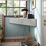 Emmeline 46 1/2" Wide White 3-Door Floating Corner TV Stand