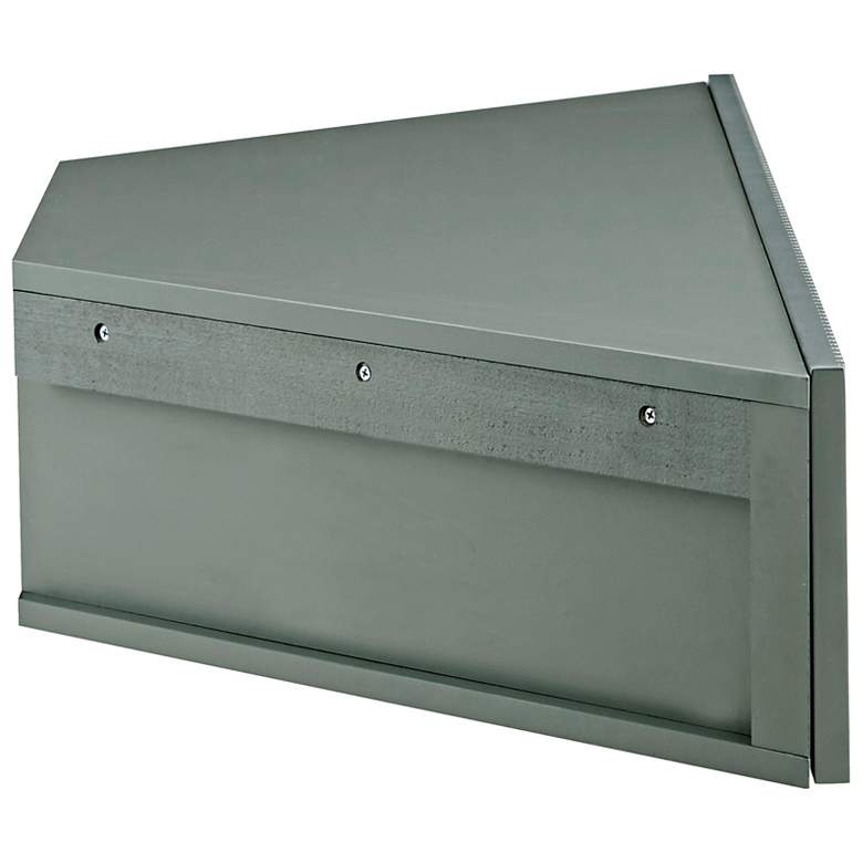 Image 6 Emmeline 46 1/2"W Sage Green 3-Door Floating Corner TV Stand more views