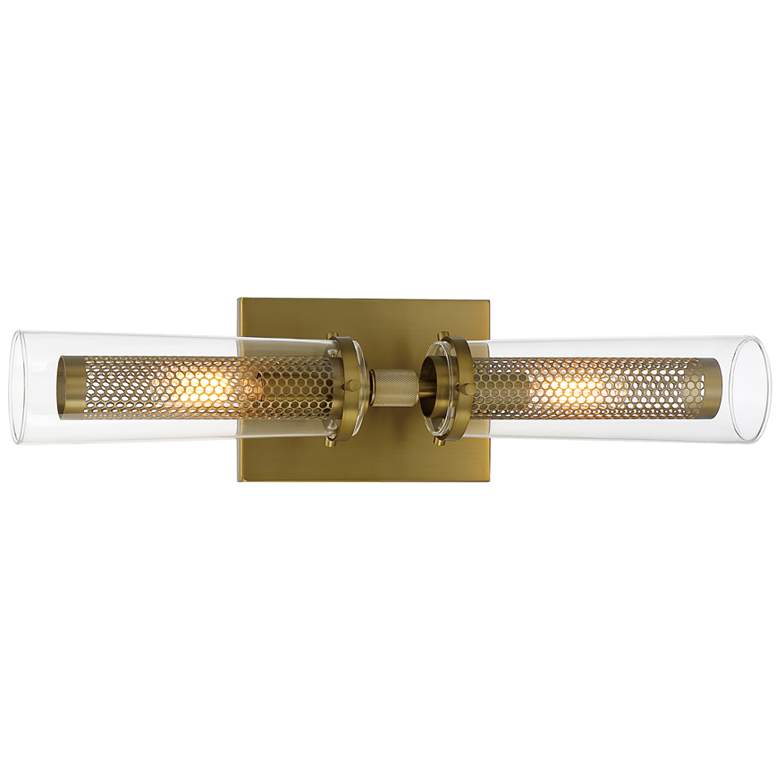 Image 2 Emmerham 20 1/4 inch Wide Soft Brass Metal 2-Light Bath Light