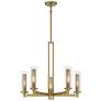 1_Emmerham 26" Wide Soft Brass 5-Light Chandelier