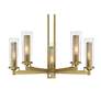 2_Emmerham 26" Wide Soft Brass 5-Light Chandelier more views
