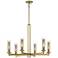 Emmerham 32" Wide Soft Brass 6-Light Chandelier
