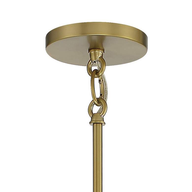 Image 3 Emmerham 32" Wide Soft Brass 6-Light Chandelier more views