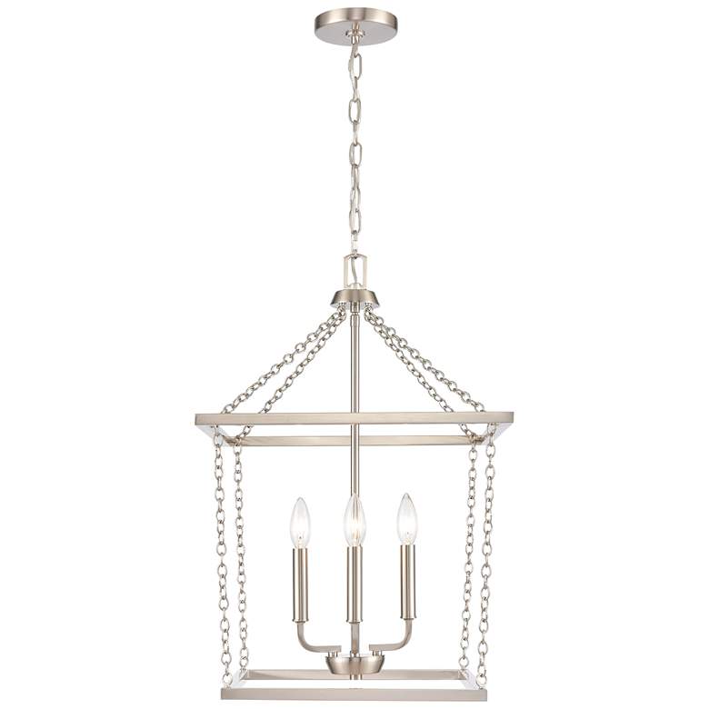 Image 1 Emmett 17 inch Wide 4-Light Pendant - Brushed Nickel