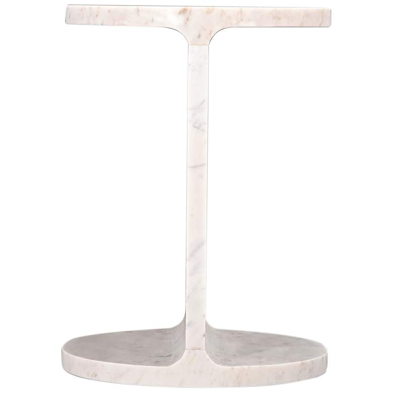 Image 1 Emmett 20" High White Accent Table