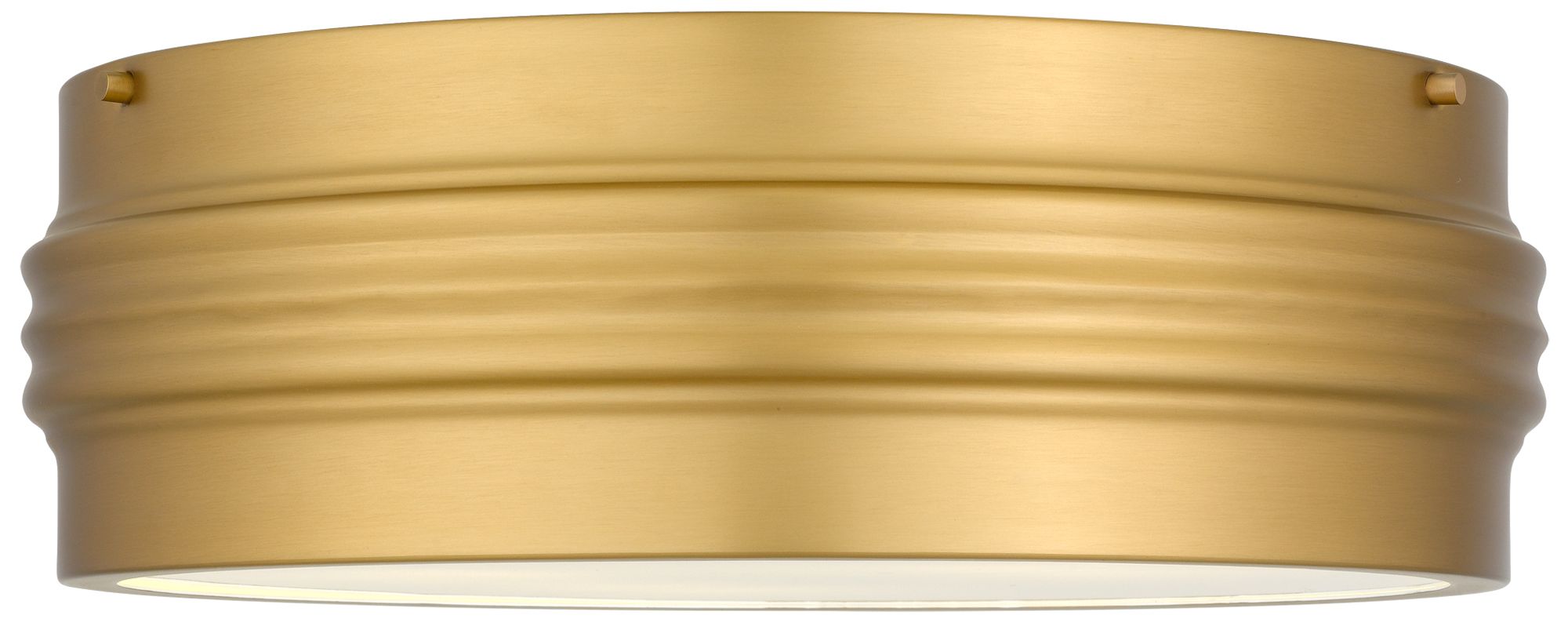 Thumbnail4 of Emmett 3-Light Brushed Gold Flush Mount more views