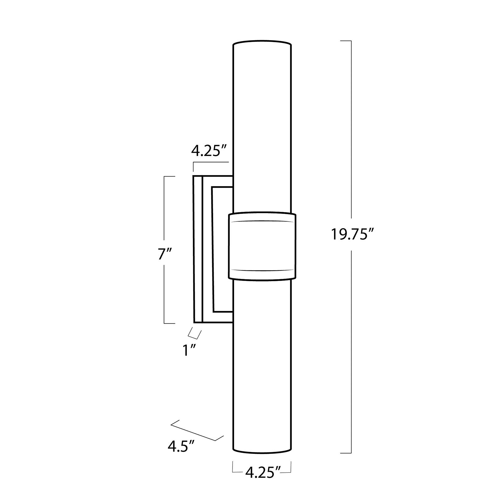 Image 5 Emmett Sconce (Natural Brass) more views