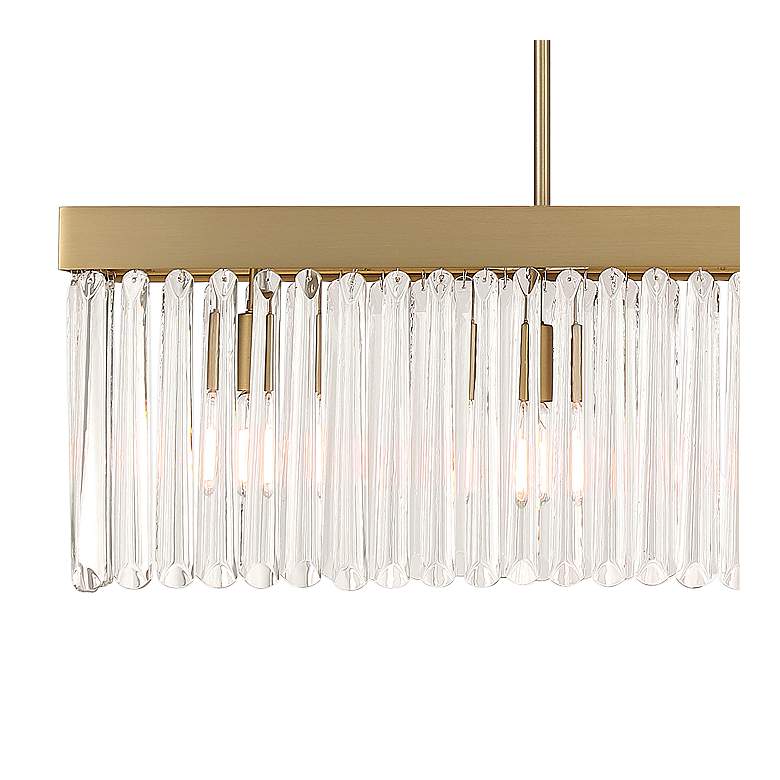 Image 4 Emory 6 Light Modern Gold Linear Chandelier more views