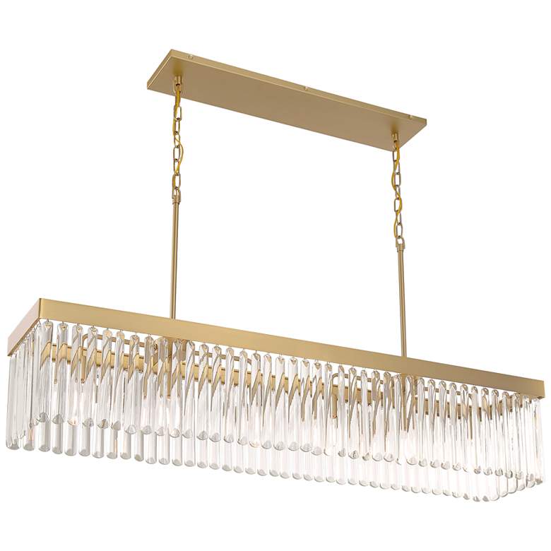 Image 6 Emory 6 Light Modern Gold Linear Chandelier more views