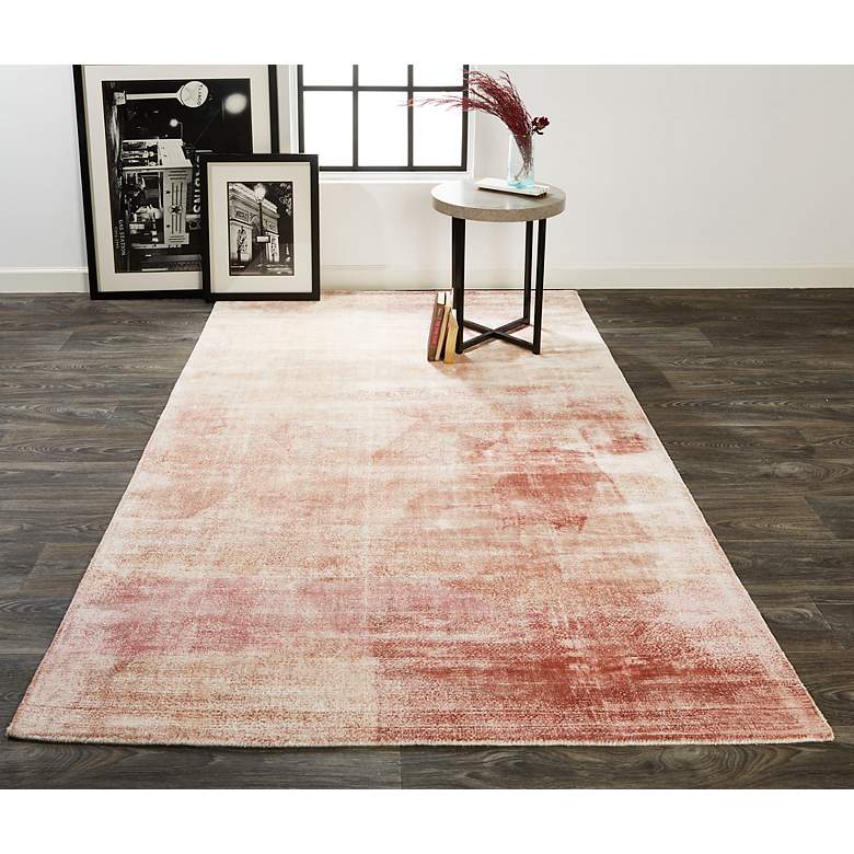 Image 1 Emory 8558663 5'x8' Pink Quartz Viscose Rectangular Area Rug
