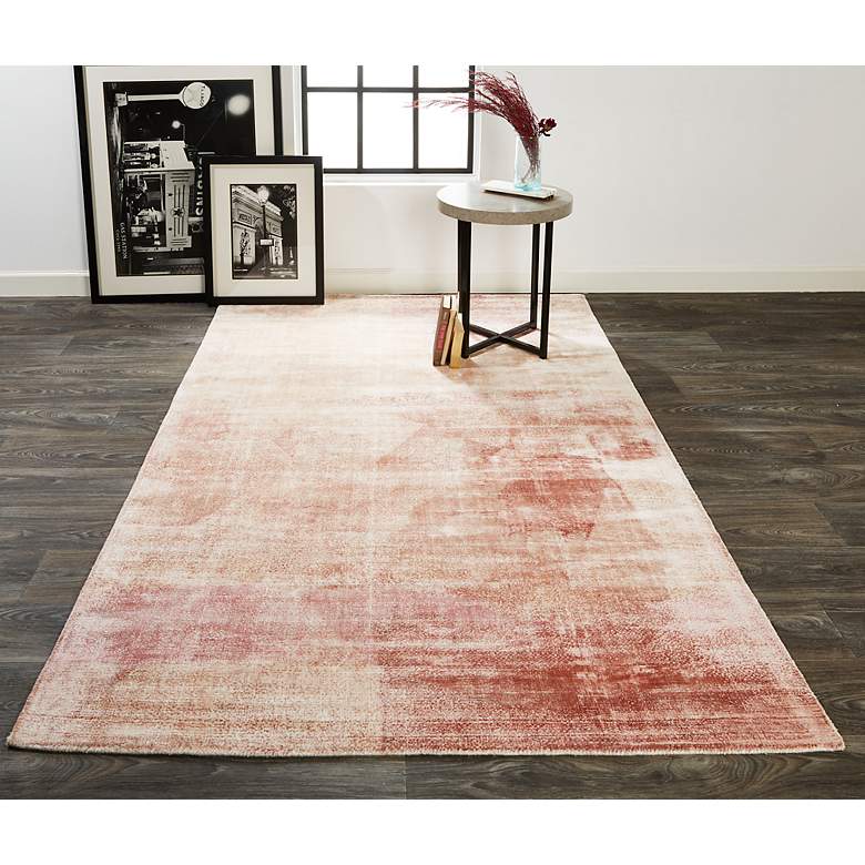 Image 1 Emory 8558663 5&#39;x8&#39; Pink Quartz Viscose Rectangular Area Rug