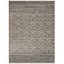 Emory EB-08 5&#39;3"x7&#39;7" Graphite and Ivory Area Rug in scene