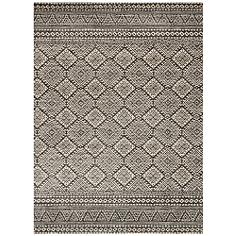 Emory EB-08 5'3"x7'7" Graphite and Ivory Area Rug