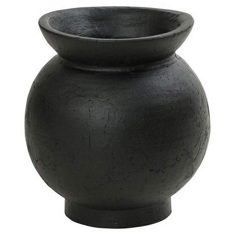 Image 1 Emory Large Matte Black Ceramic Vase