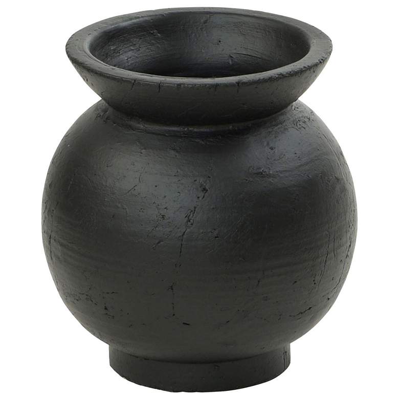 Image 1 Emory Small Matte Black Ceramic Vase