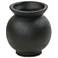 Emory Small Matte Black Ceramic Vase