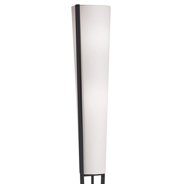 Image 3 Emotions 61" Matte Black Metal Modern Cone Torchiere Floor Lamp more views