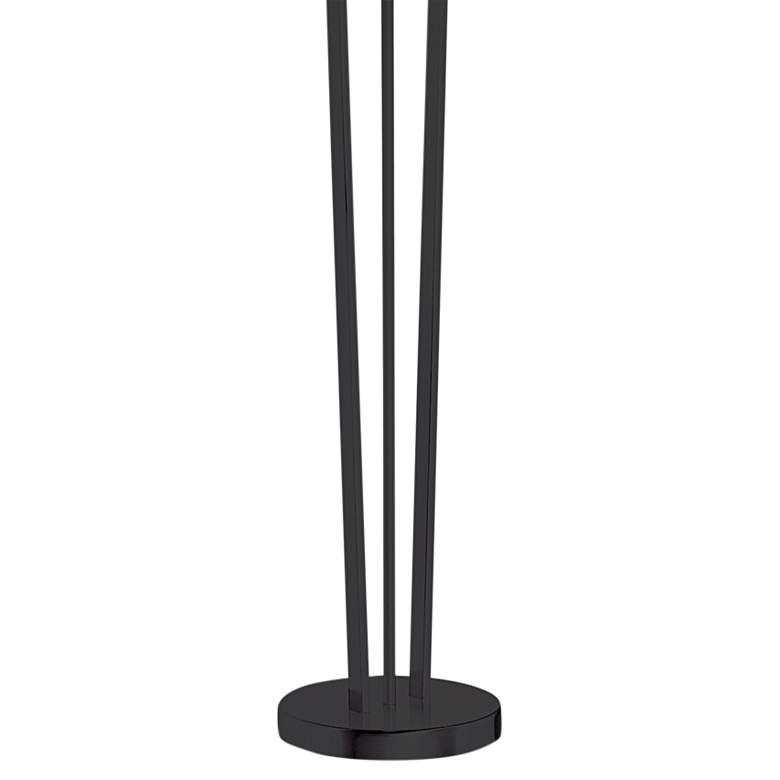 Image 4 Emotions 61" Matte Black Metal Modern Cone Torchiere Floor Lamp more views